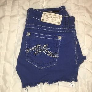 COPY - Blue Miss Me Shorts